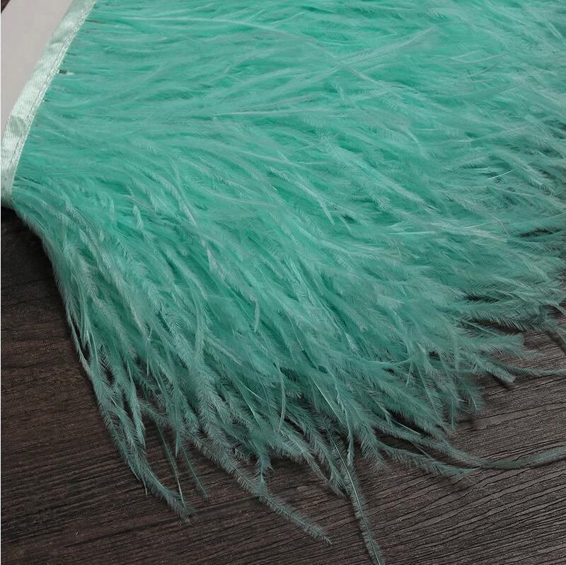 Feather Trim Marabou - Cinto de pano com acabamento de
