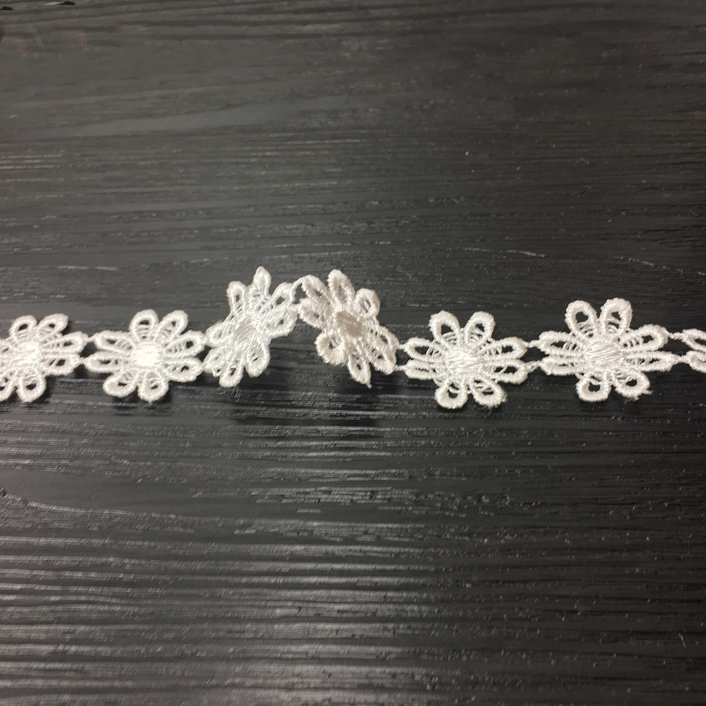 Lace Ribbon Trim - Bonito oco flores vestuário tecido de