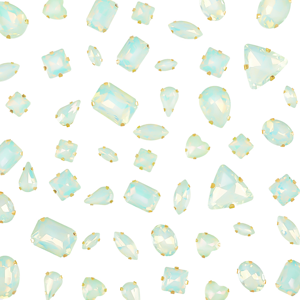Sew On Rhinestone - 50 Peças de Strass para Costurar,