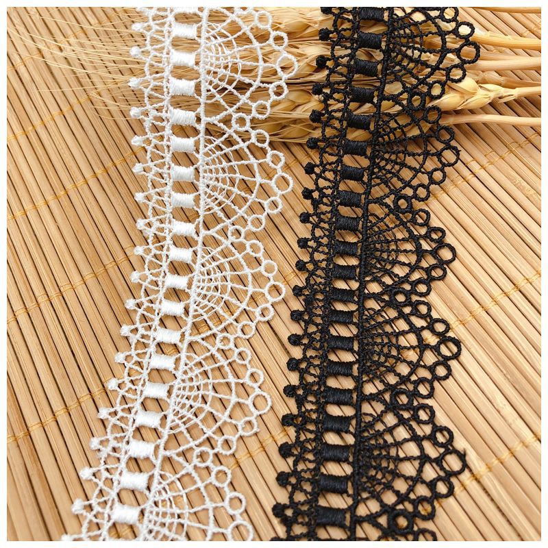 Lace Ribbon Trim - Bordado oco clavícula corrente pijamas roupa
