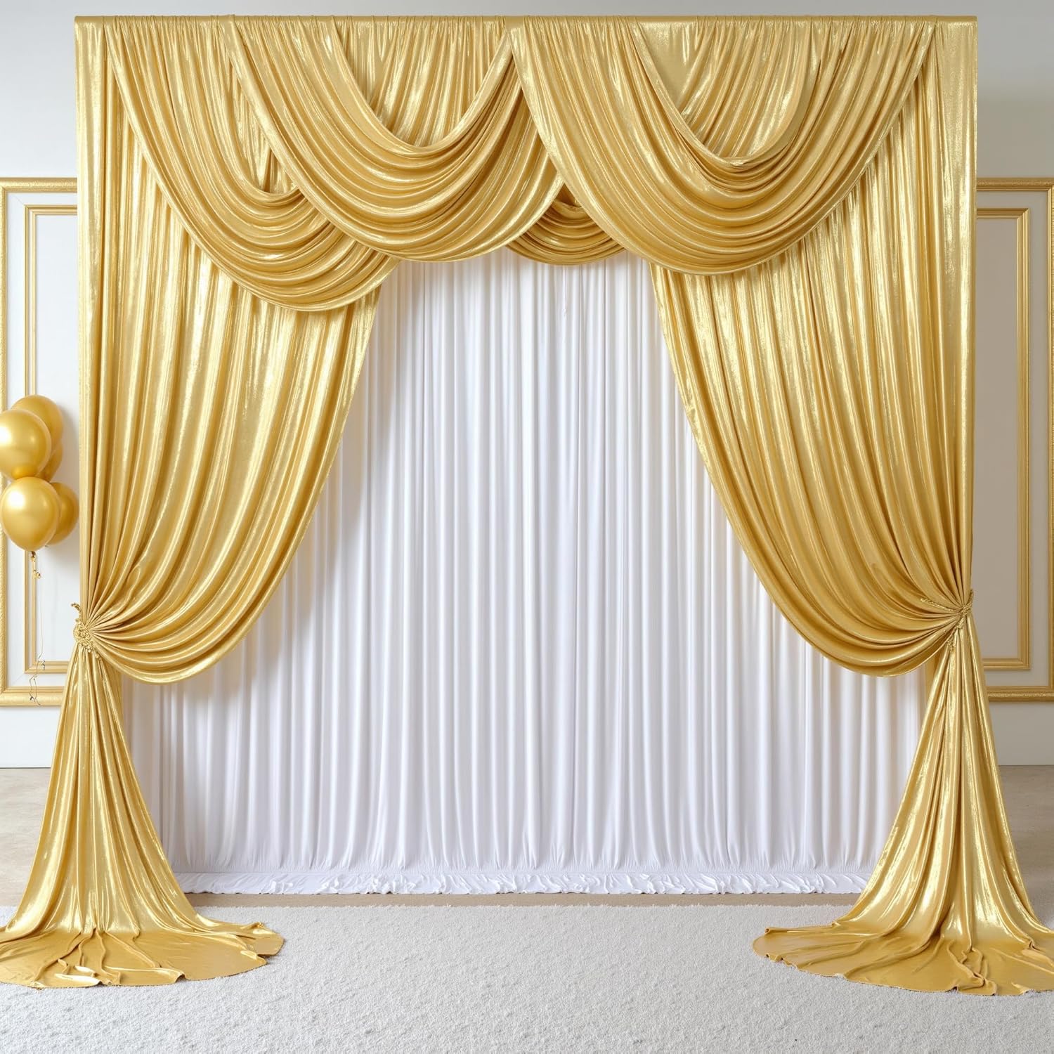 Sequin Fabric Panel - Cortina de Fundo para Fotos com
