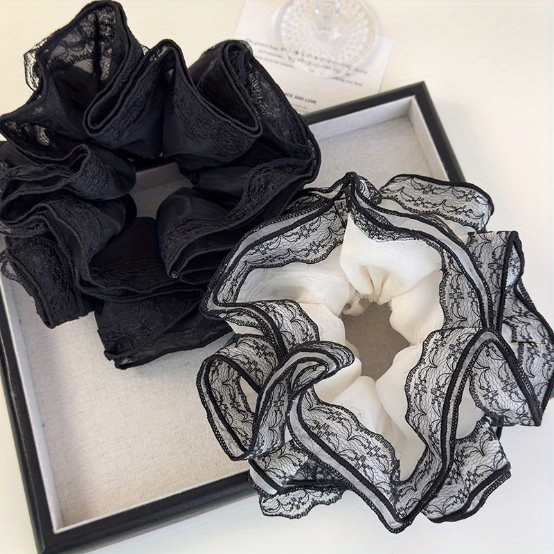 Elastic Lace Trim - Luxo laço guarnição rabo de cavalo