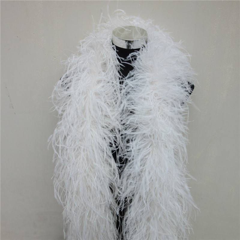 Feather Trim Marabou - 2 metros 6 camadas de penas
