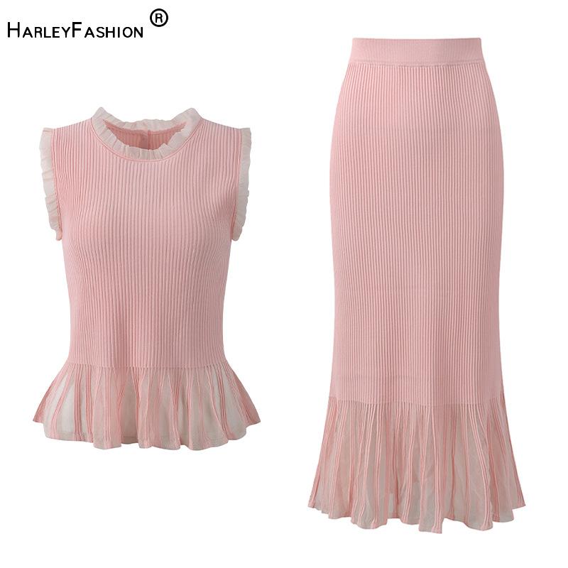 Conjunto Feminino de Verão 202 - Elastic Lace Trim avaliação e preço