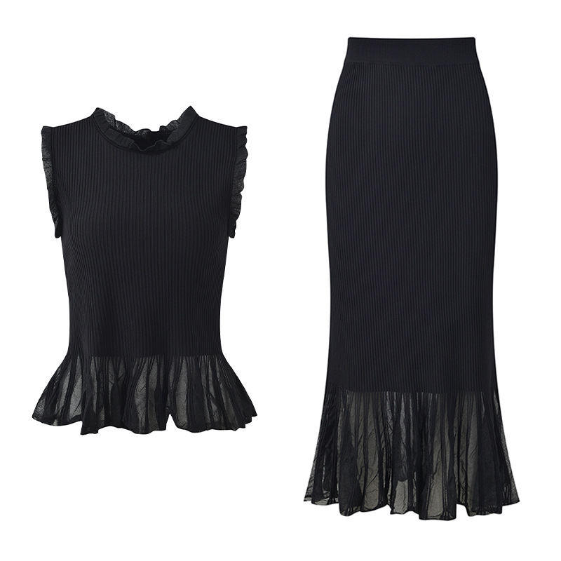 Conjunto Feminino de Verão 202 - Elastic Lace Trim avaliação e preço