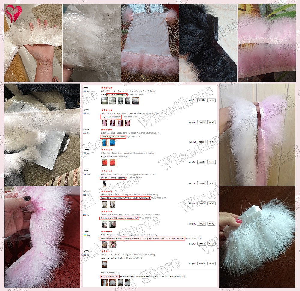 1 metro fantasia macia tingida - Feather Trim Marabou avaliação e preço