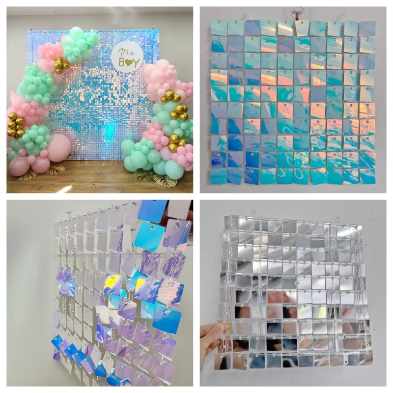 18 pçs painel de lantejoulas f - Sequin Fabric Panel avaliação e preço
