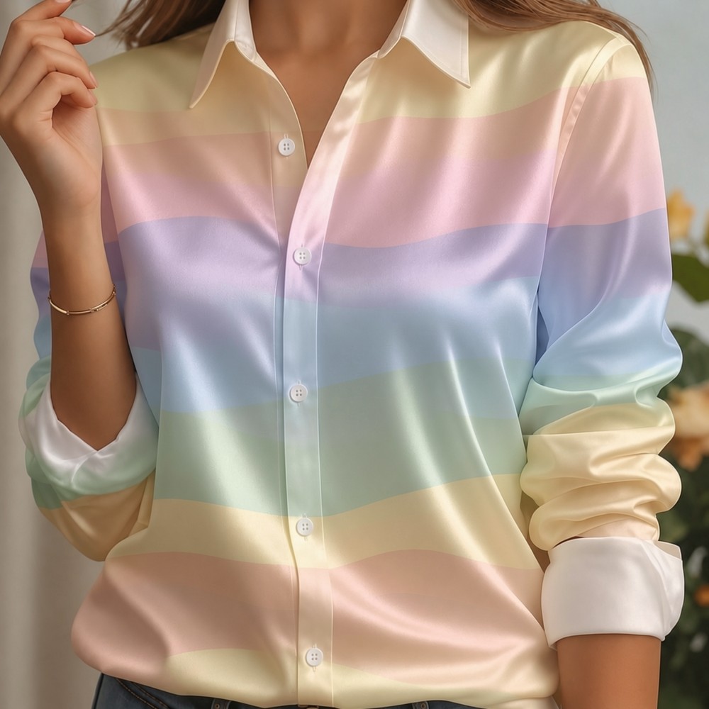 Camisa Feminina de Cetim com G - Embellish Knit avaliação e preço
