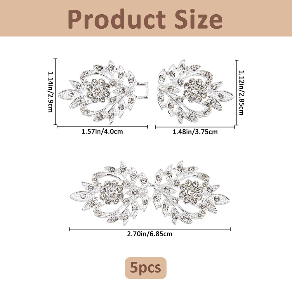5 Pares de Fechos de Strass pa - Sew On Rhinestone avaliação e preço