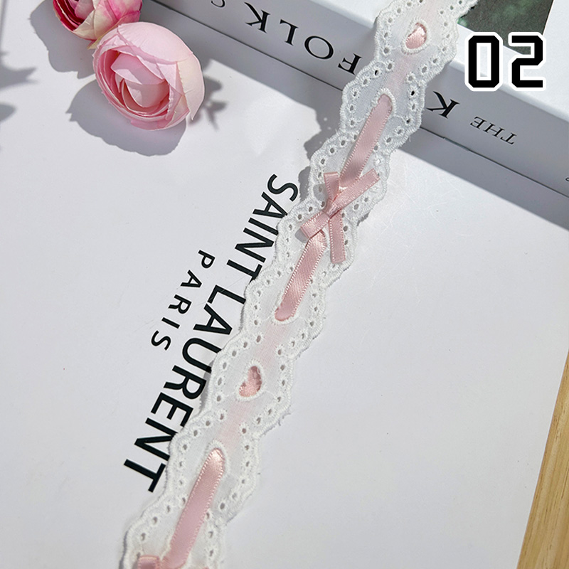 1 jarda arco plissado renda lo - Lace Ribbon Trim avaliação e preço