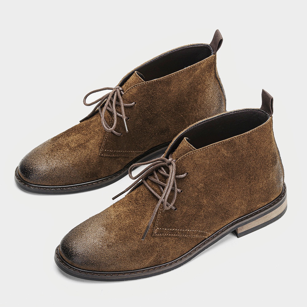 Botas de Couro Retrô Confortáv - Guipure Lace Panel avaliação e preço