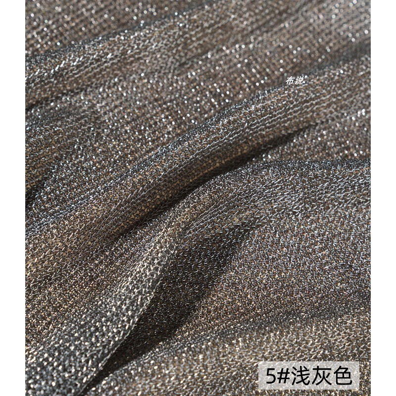 Tecido de Malha Cinza Claro Me - Crystal Mesh Fabric avaliação e preço
