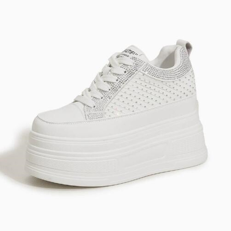 Tênis Casual Plataforma Anabel - Crystal Mesh Fabric avaliação e preço