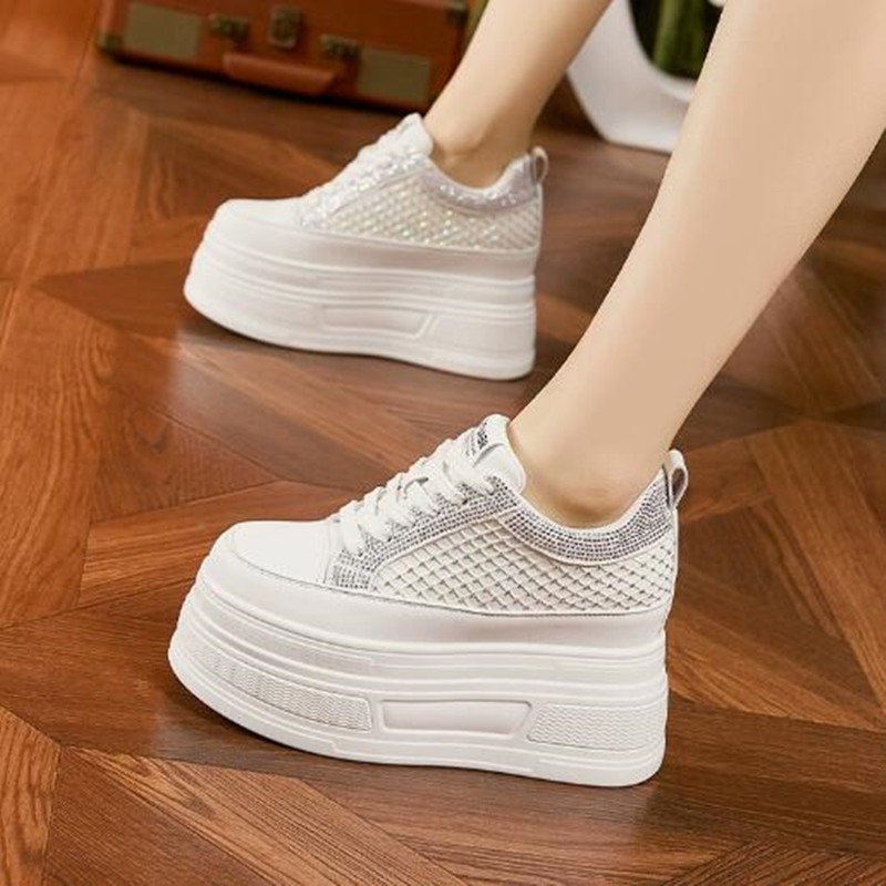 Tênis Casual Plataforma Anabel - Crystal Mesh Fabric avaliação e preço
