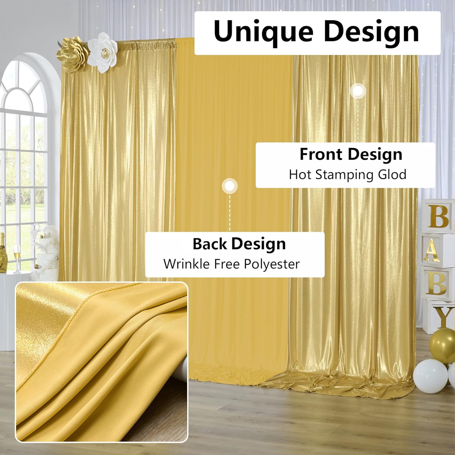 Cortina de Fundo para Fotos co - Sequin Fabric Panel avaliação e preço