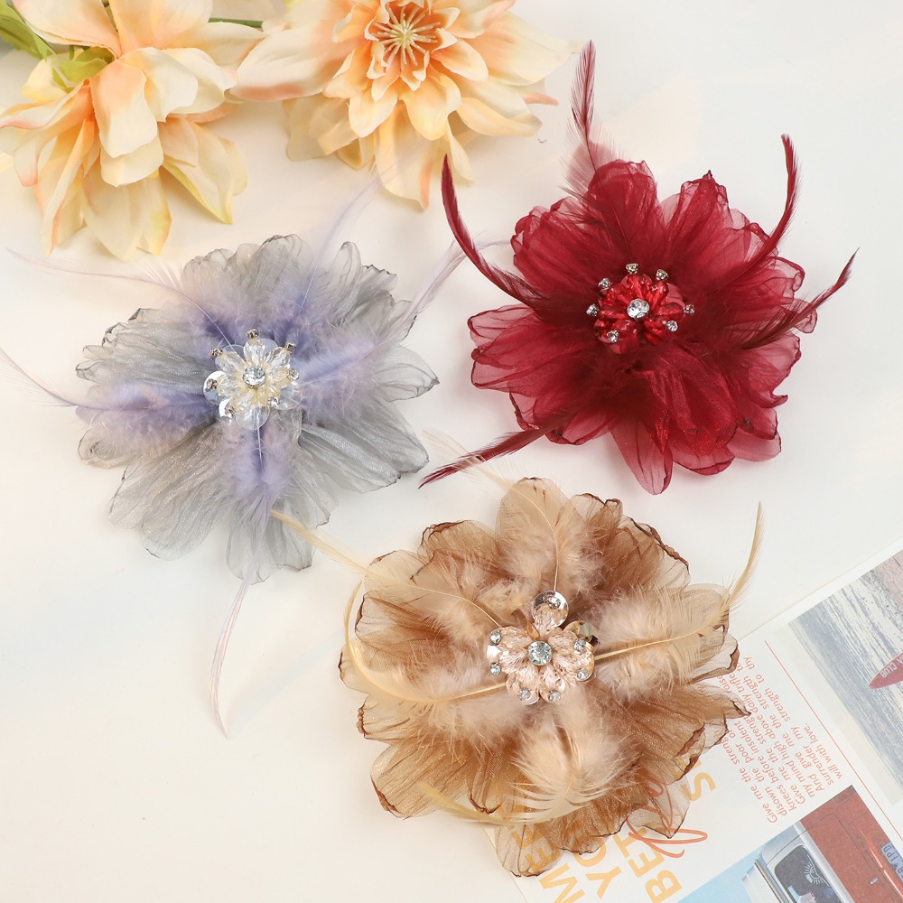 Broches Artesanais de Malha co - Crystal Mesh Fabric avaliação e preço