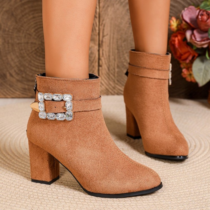 Botas Femininas de Inverno com - Crystal Mesh Fabric avaliação e preço