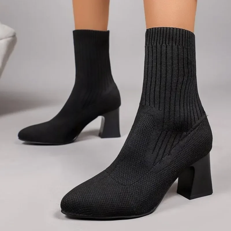 Botas de Cano Curto Tricotadas - Embellish Knit avaliação e preço