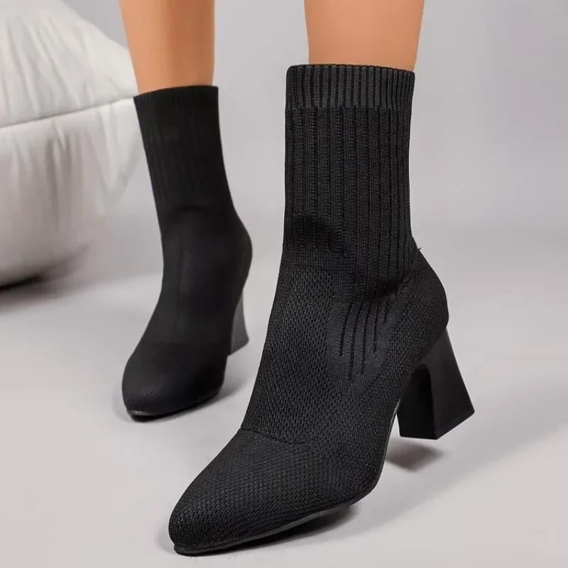 Botas de Cano Curto Tricotadas - Embellish Knit avaliação e preço