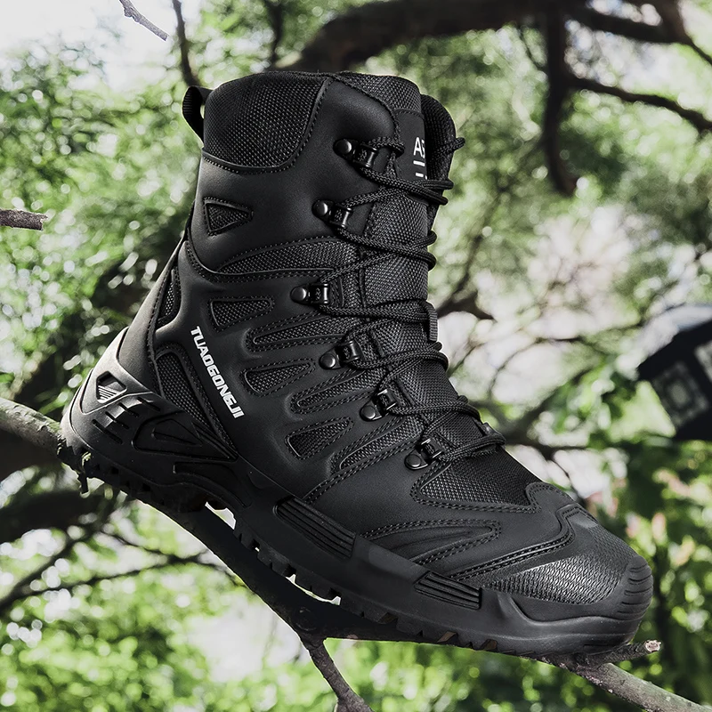 Botas táticas de caminhada ao  - Guipure Lace Panel avaliação e preço