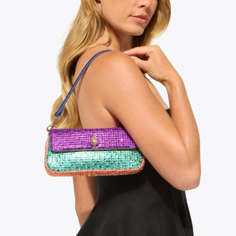Bolsa de Ombro de Luxo para Mu - Sequin Fabric Panel avaliação e preço