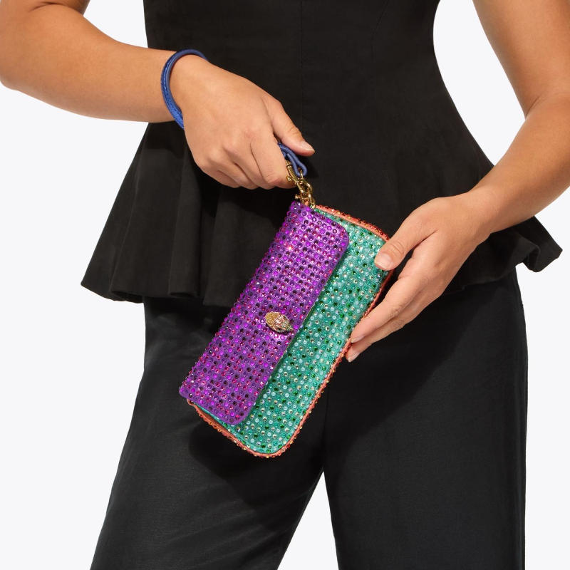 Bolsa de Ombro de Luxo para Mu - Sequin Fabric Panel avaliação e preço
