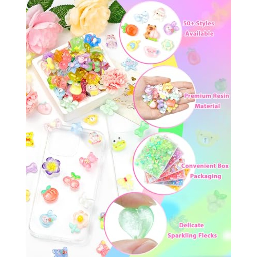 100 Peças de Pingentes Fofos d - Easter Craft Embellishment Set avaliação e preço
