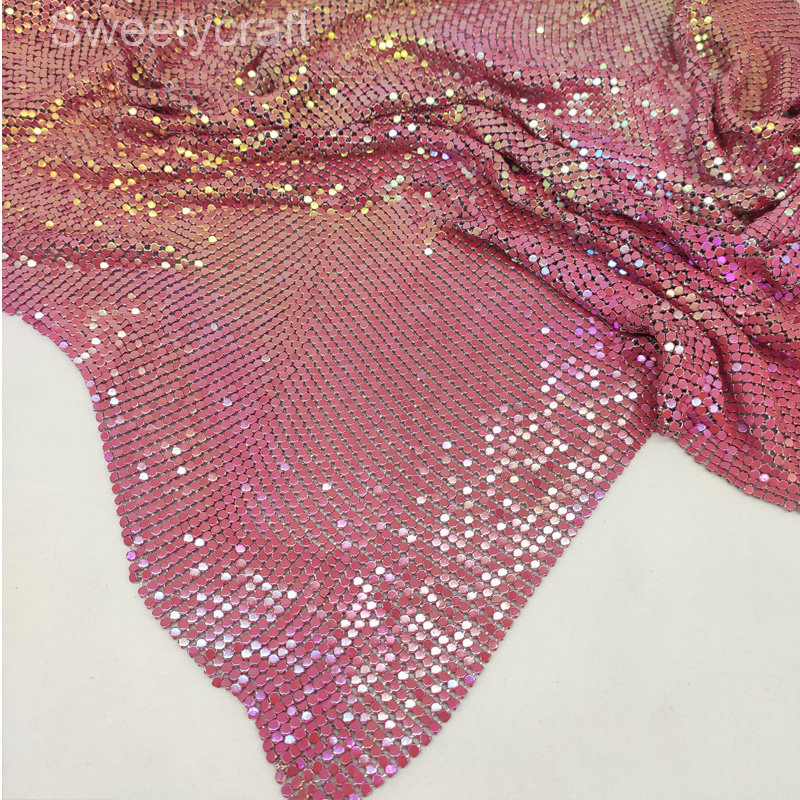 Tecido flexível de lantejoulas - Crystal Mesh Fabric avaliação e preço