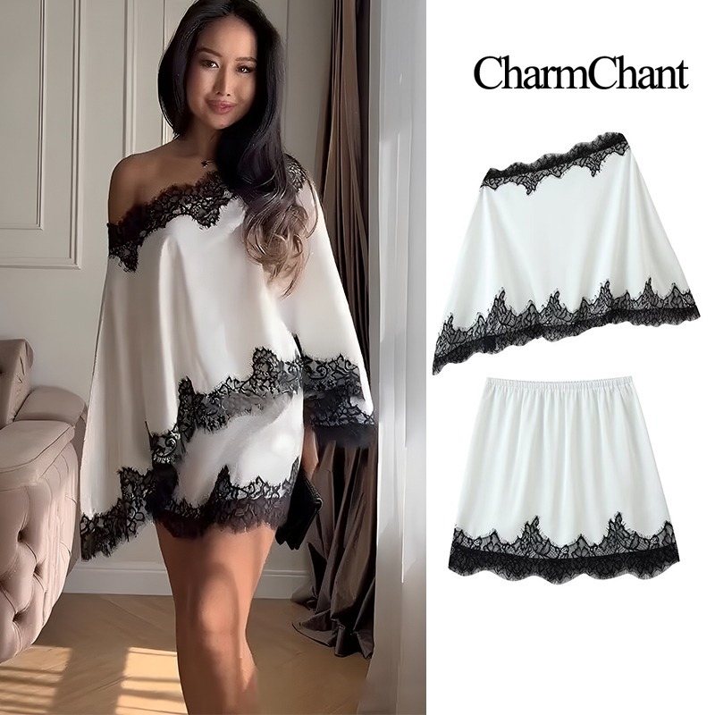 Conjunto Feminino CHARMCHANT d - Elastic Lace Trim avaliação e preço