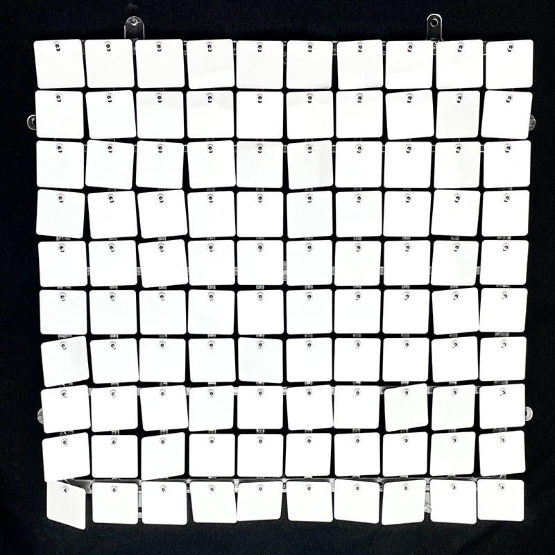 Branco Lantejoula Shimmer Pain - Sequin Fabric Panel avaliação e preço