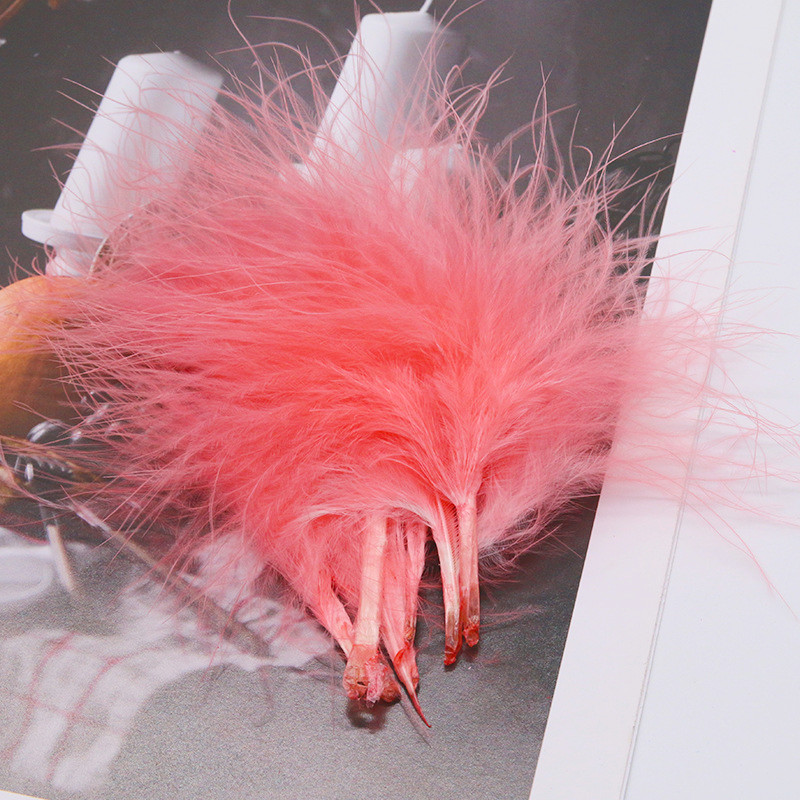 Prumos de pena de peru natural - Feather Trim Marabou avaliação e preço