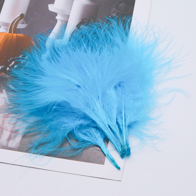 Prumos de pena de peru natural - Feather Trim Marabou avaliação e preço