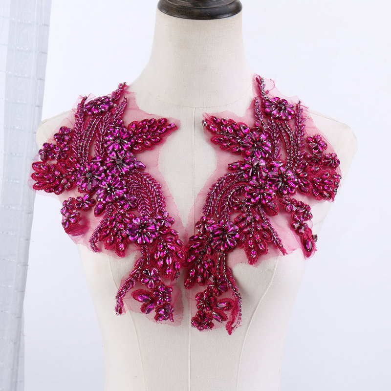 Apliques florais com contas, p - Sew On Rhinestone avaliação e preço