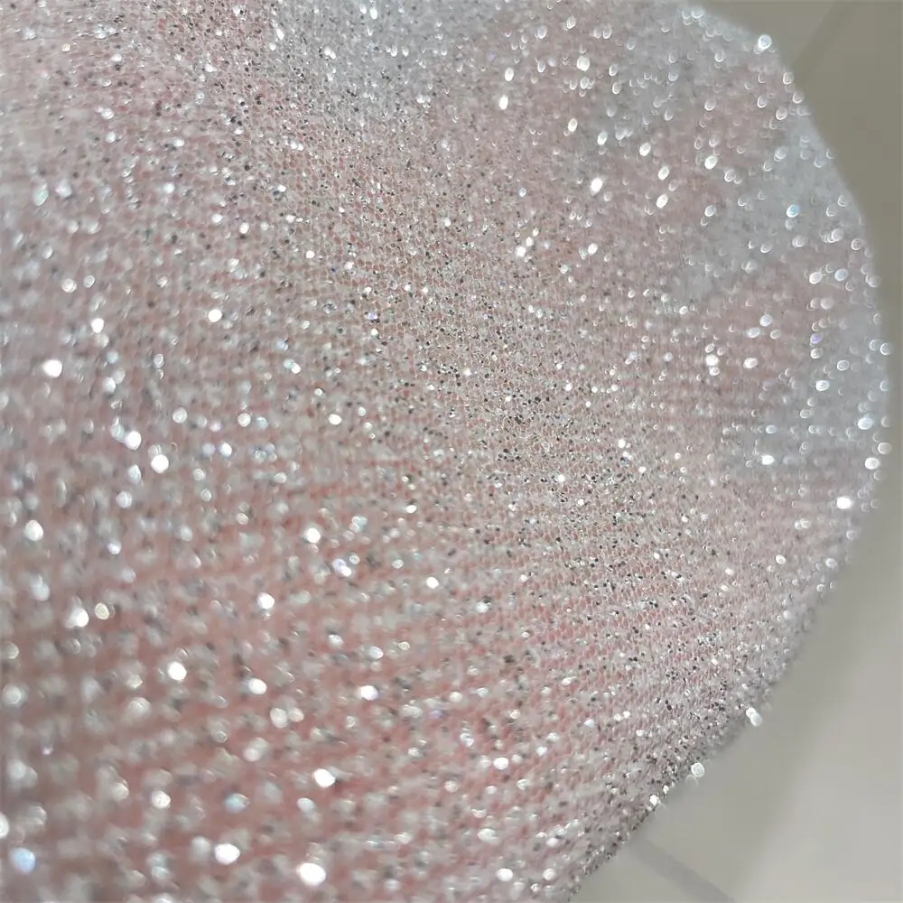 Fio líquido com glitter pratea - Crystal Mesh Fabric avaliação e preço